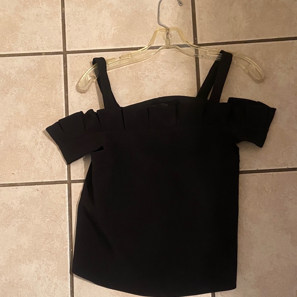 Topshop Black Off-Shoulder Strappy Camisole